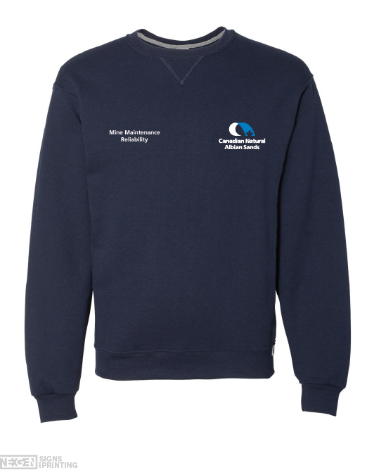 Russell Athletic - Dri Power® Crewneck Sweatshirt - 698HBM - Navy - Embroidery