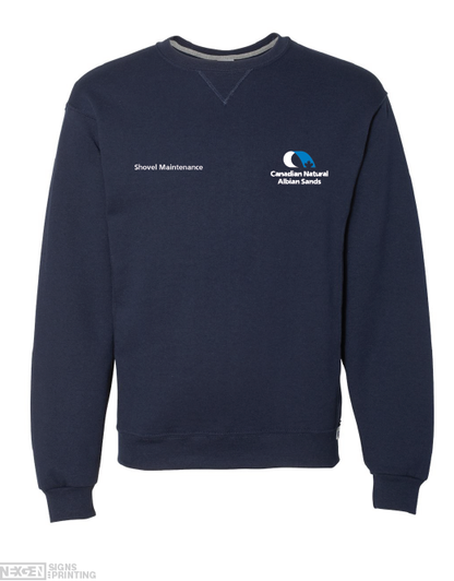 Russell Athletic - Dri Power® Crewneck Sweatshirt - 698HBM - Navy - Embroidery