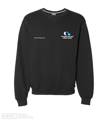 Russell Athletic - Dri Power® Crewneck Sweatshirt - 698HBM - Black - Embroidery