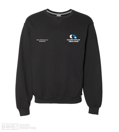 Russell Athletic - Dri Power® Crewneck Sweatshirt - 698HBM - Black - Embroidery