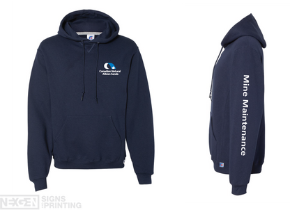 Russell Athletic - Dri Power® Hooded Sweatshirt - 695HBM - Navy - Heat Transferred - Albian