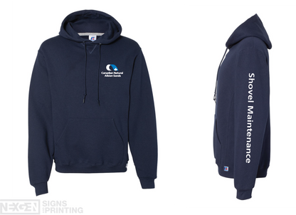 Russell Athletic - Dri Power® Hooded Sweatshirt - 695HBM - Navy - Heat Transferred - Albian