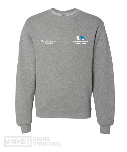 Russell Athletic - Dri Power® Crewneck Sweatshirt - 698HBM - Oxford - Embroidery - Albian