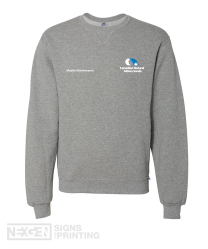 Russell Athletic - Dri Power® Crewneck Sweatshirt - 698HBM - Oxford - Embroidery - Albian
