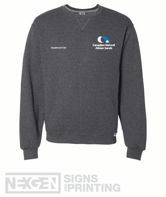 Russell Athletic - Dri Power® Crewneck Sweatshirt - 695HBM - Black Heather - Embroidery - Albian