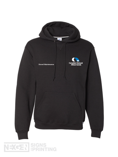 Russell Athletic - Dri Power® Hooded Sweatshirt - 695HBM - Black - Embroidery - Albian