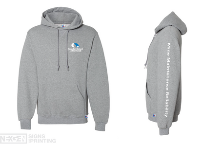 Russell Athletic - Dri Power® Hooded Sweatshirt - 695HBM - Oxford - Heat Transferred - Albian