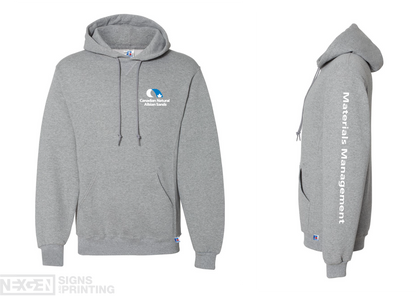Russell Athletic - Dri Power® Hooded Sweatshirt - 695HBM - Oxford - Heat Transferred - Albian
