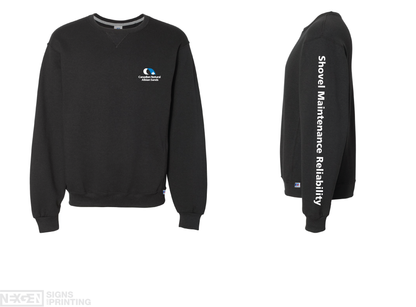 Russell Athletic - Dri Power® Crewneck Sweatshirt - 698HBM - Black - Heat Transferred