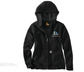 Carhartt Women's Loose Fit Midweight Full Zip Sweatshirt - Black (102788)