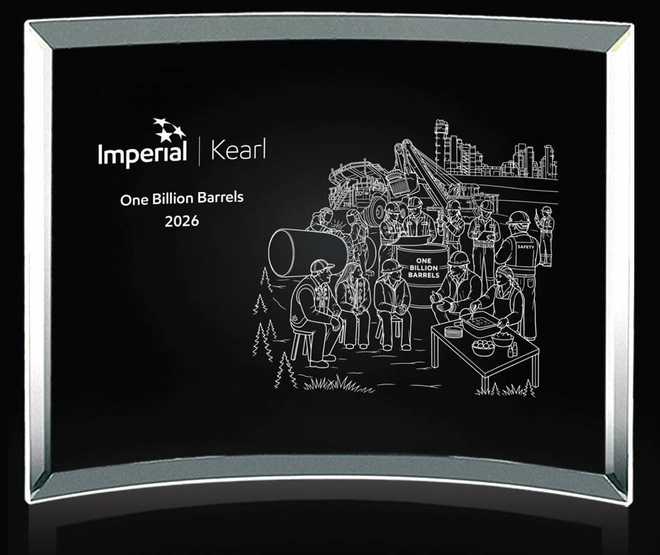 One Billion Barrels Glass Award