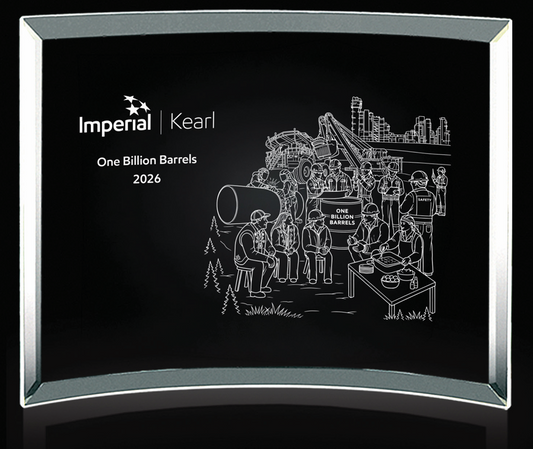One Billion Barrels Glass Award