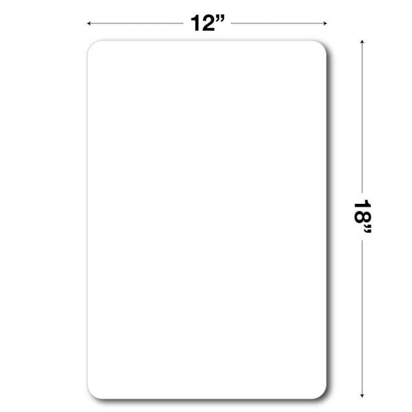 Sign Blanks - White Baked Enamel Finish .064 Aluminum