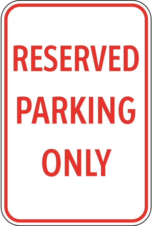 CTS-29 Reserved Parking Only
