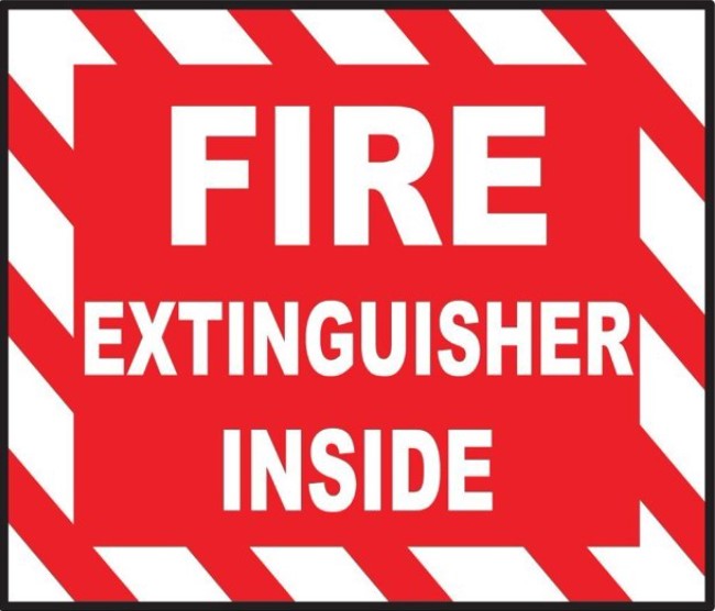 Fire Extinguisher Inside Decals