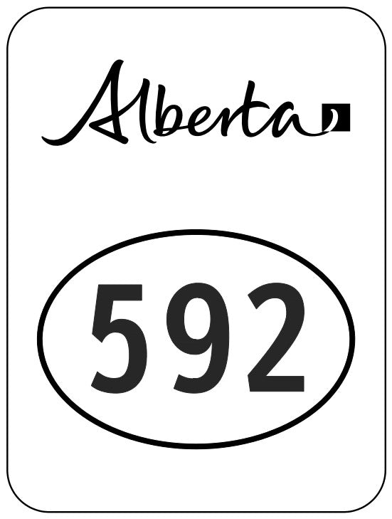 IB-100 Alberta Route Marker for Highway Numbers 500-986