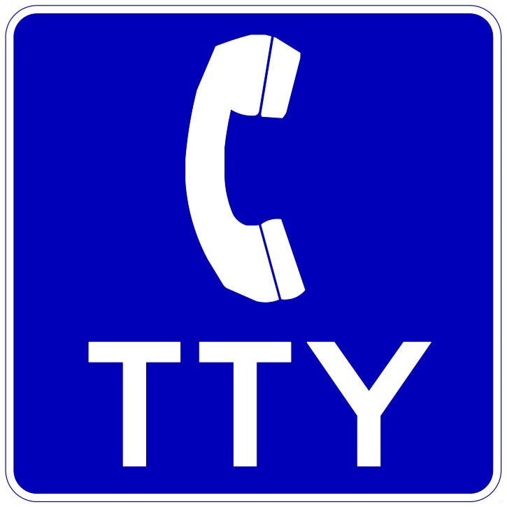 IC-6A TTY Phone Sign – Nexgen Signs and Printing