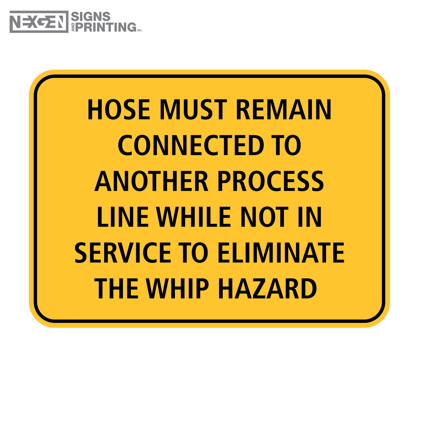 NEX-1 Hose Must Remain Connected