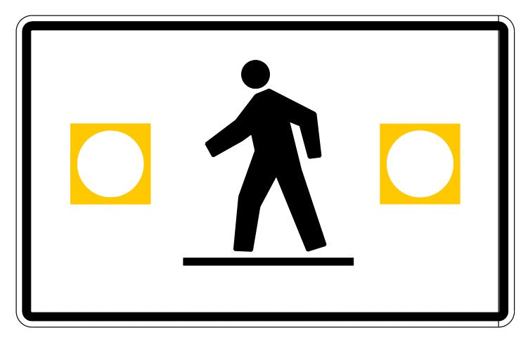 RA-102A Pedestrian Crossing (2 lights) – Nexgen Signs and Printing