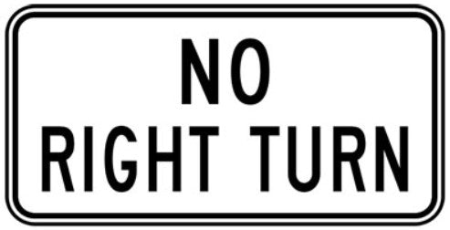 RB-11-TR No Right Turn (TAB)