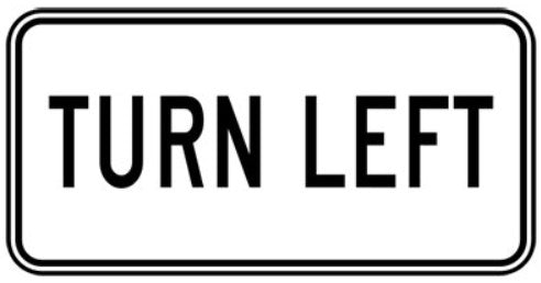 RB-14-TL Turn Left (TAB)