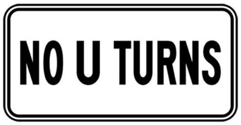 RB-16-T No U-Turn (TAB)