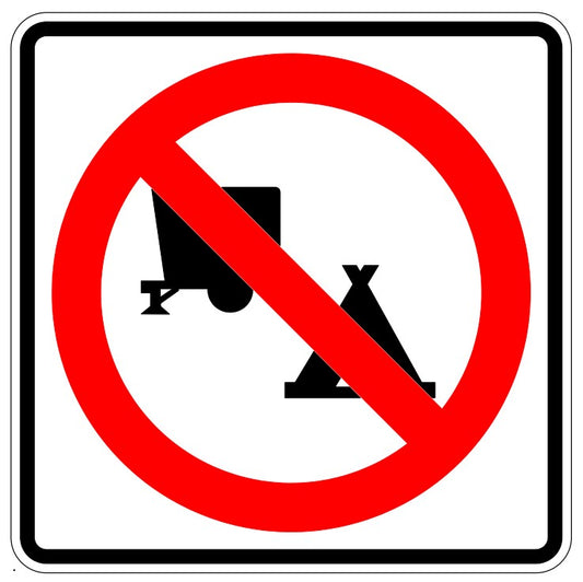 RB-205 Tents And Trailers Prohibited