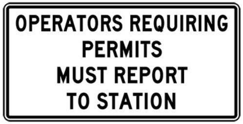 RB-208A Operators Requiring Permits Must Report To Station