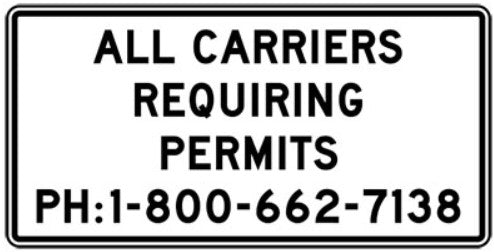 RB-208 All Carriers Requiring Permits Phone 1-800-662-7138