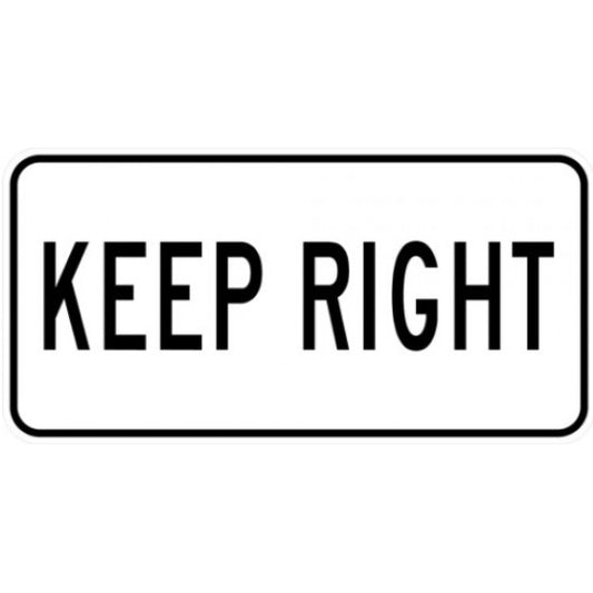 RB-25-T Keep Right (TAB)