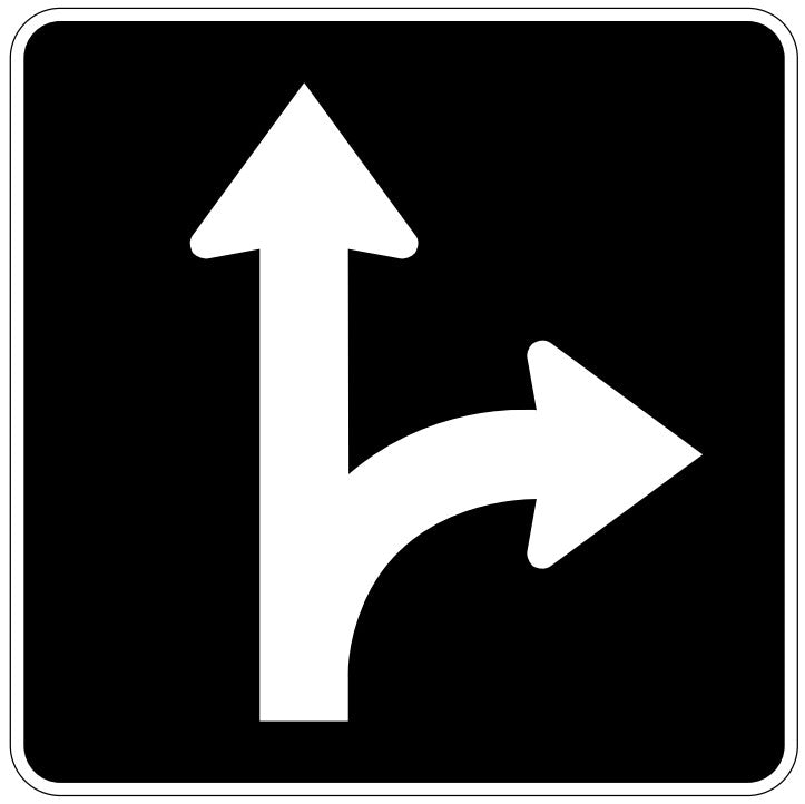 RB-42-R Straight or Turn Right