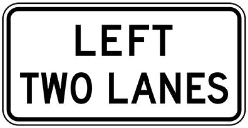 RB-46-TL Two Left Lanes (TAB)