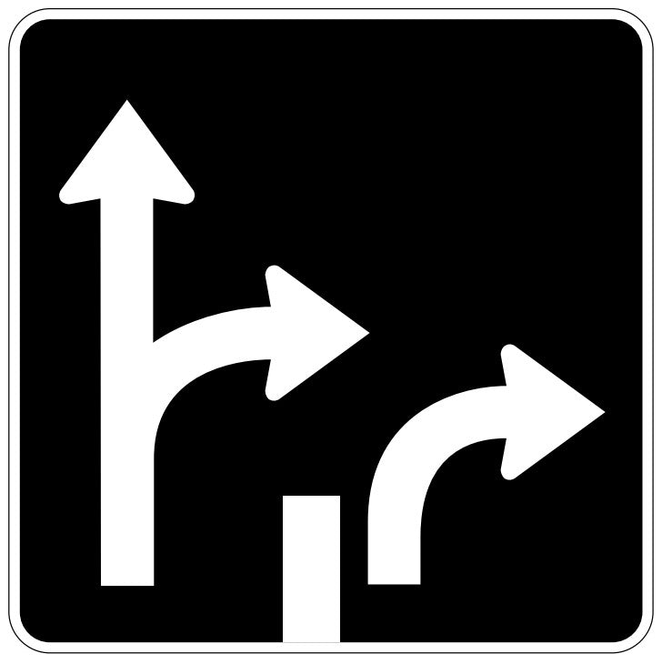 RB-47-R Lane Control (Two Right Lanes)