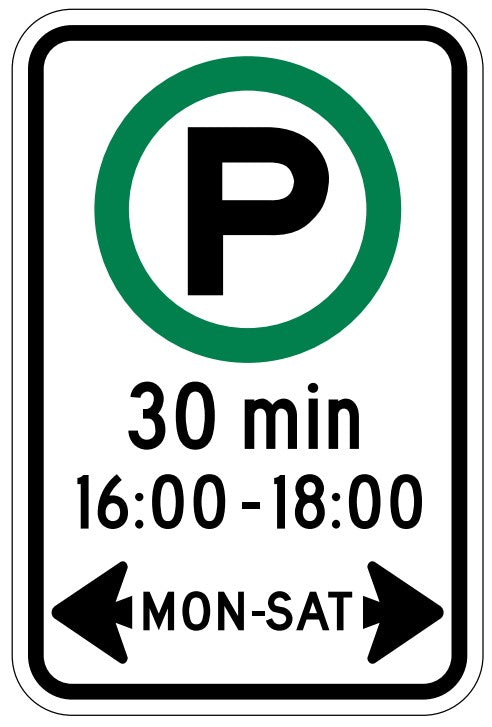 RB-53 Parking Permitted (Specific Time Period)