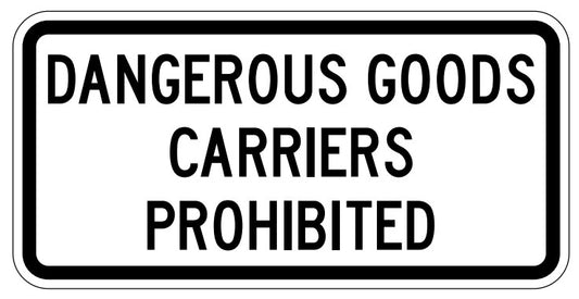 RB-70-T Dangerous Goods Carriers Prohibited (TAB)