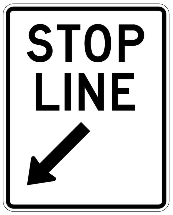 RC-4-R Stop Line (Sign On Right Side Of Road) – Nexgen Signs and Printing