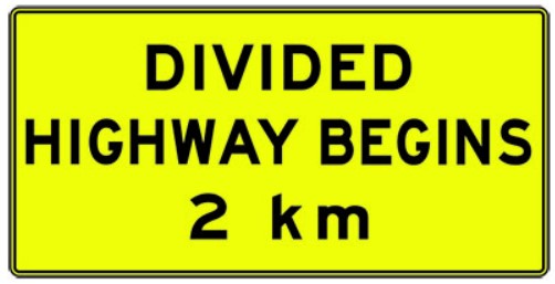 WA-110 Divided Highway Begins 2 km