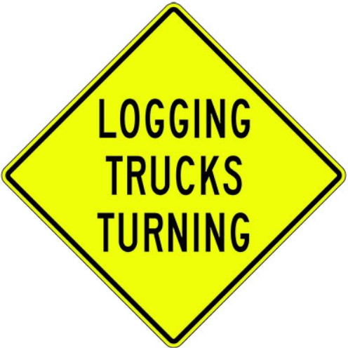 WC-109 Logging Trucks Turning