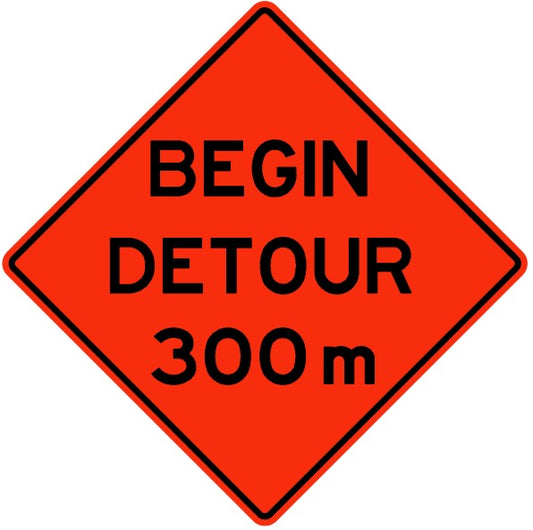 WD-102 Begin Detour 300m