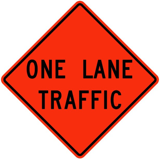 WD-106 One Lane Traffic