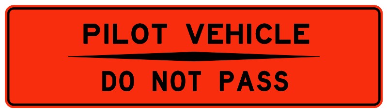 WD-173 Pilot Vehicle Do Not Pass