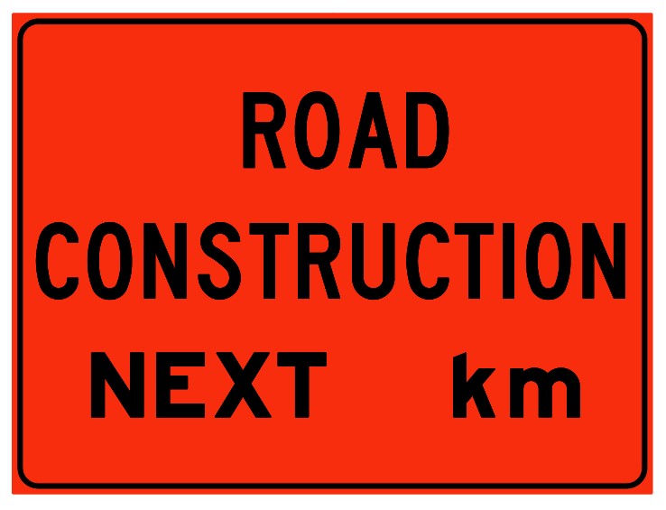 WD-192 Road Construction Next (__) km