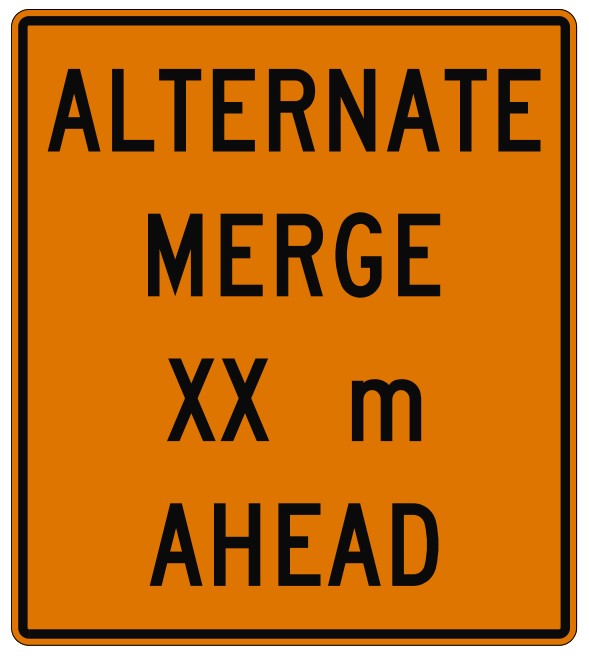 WD-198 Alternate Merge XX m Ahead